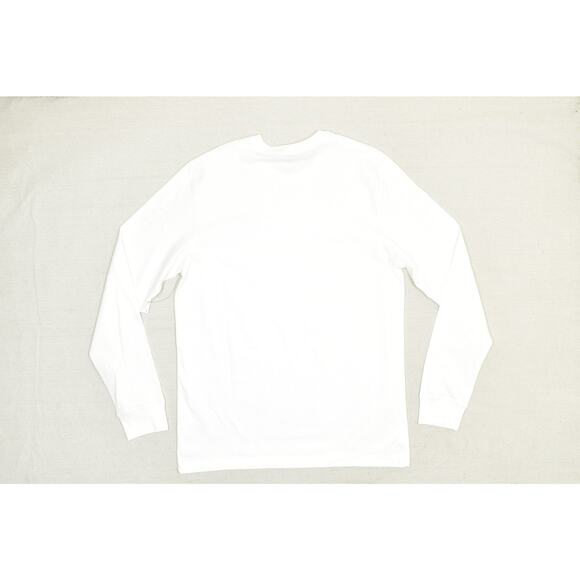 NEW Nike Men's The Nike Tee Regular Size L White Long Sleeve T-Shirt - Picture 6 of 8